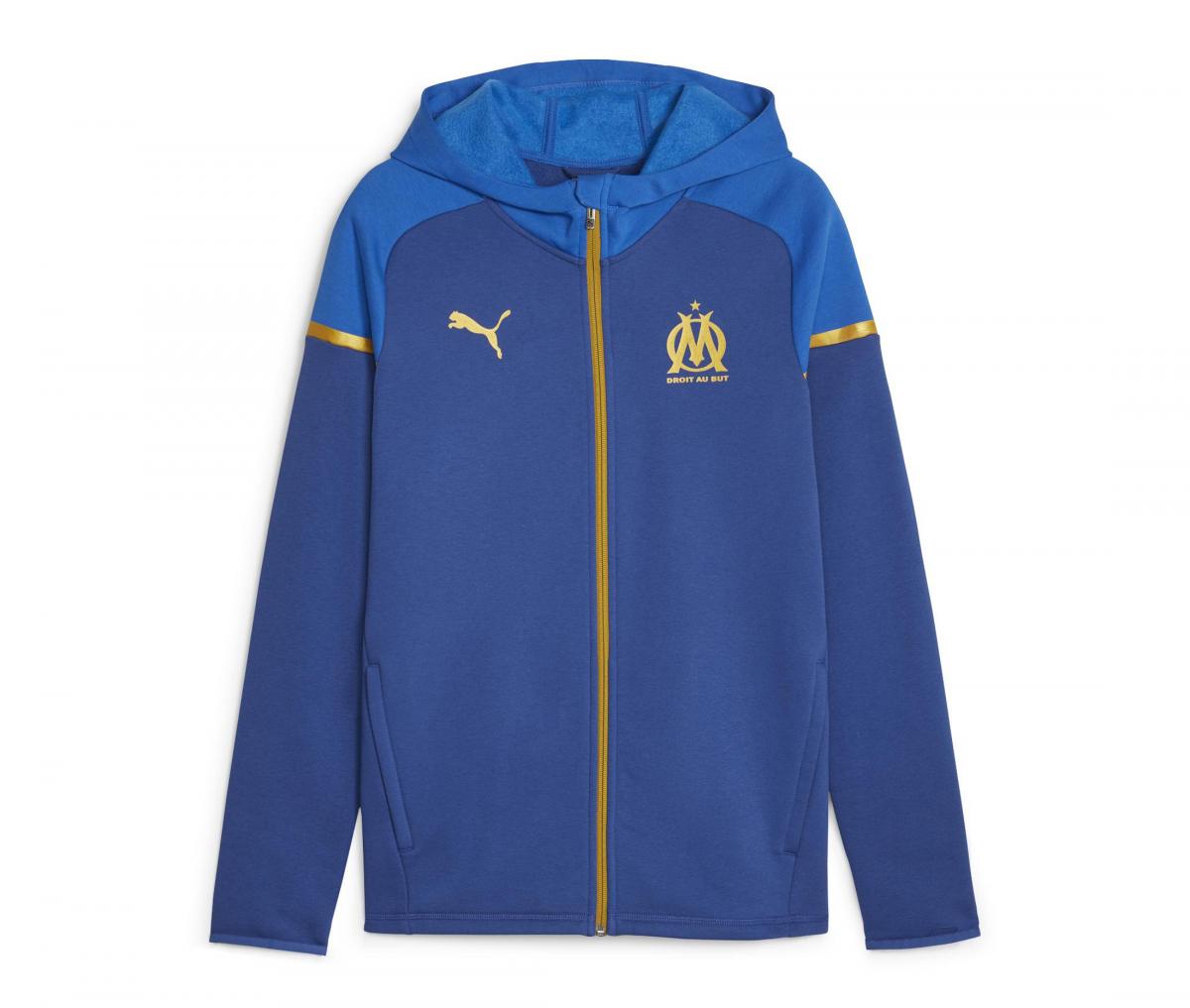 Chaqueta con capucha OM Casual Azul/Dorado