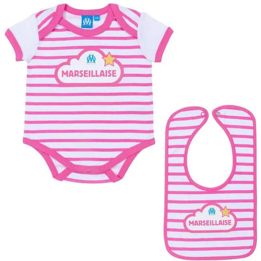 Conjunto de body con babero para bebé