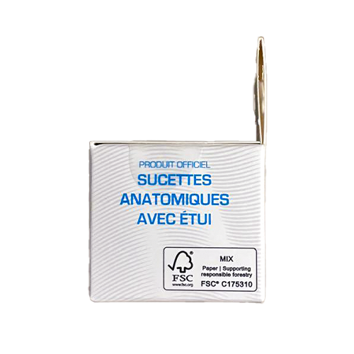 Sucette Anatomique avec étui Olympique de Marseille