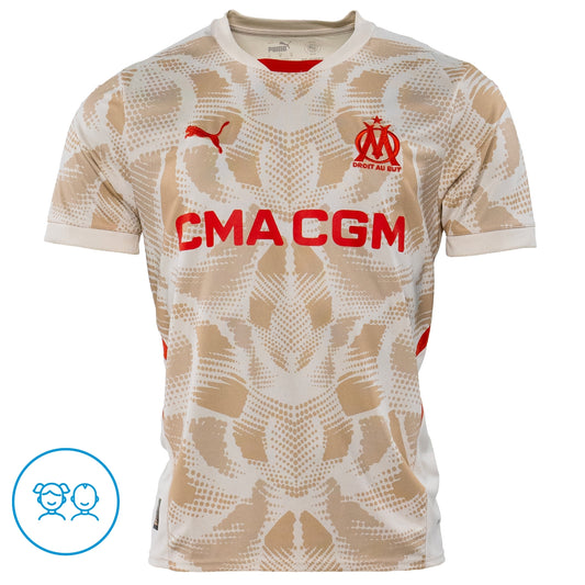 Maillot OM Gardien 24/25 Sable Junior
