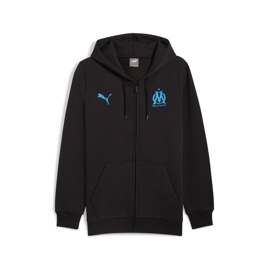 OM Ocean Blue Casual Hooded Jacket