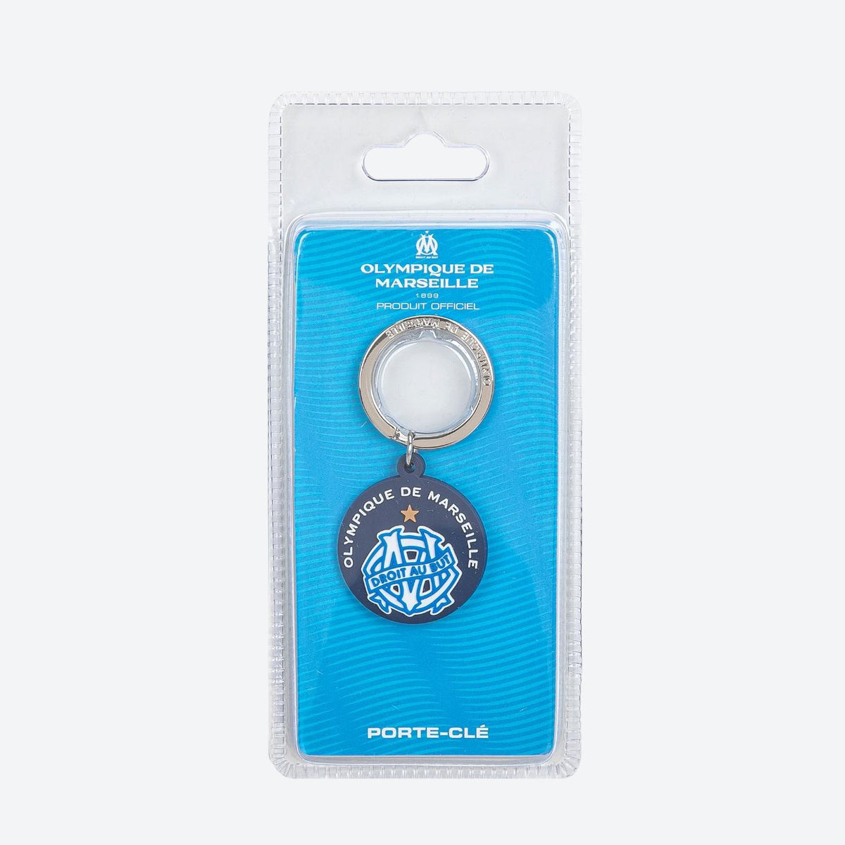 PORTE-CLÉS OM LOGO VINTAGE BLEU