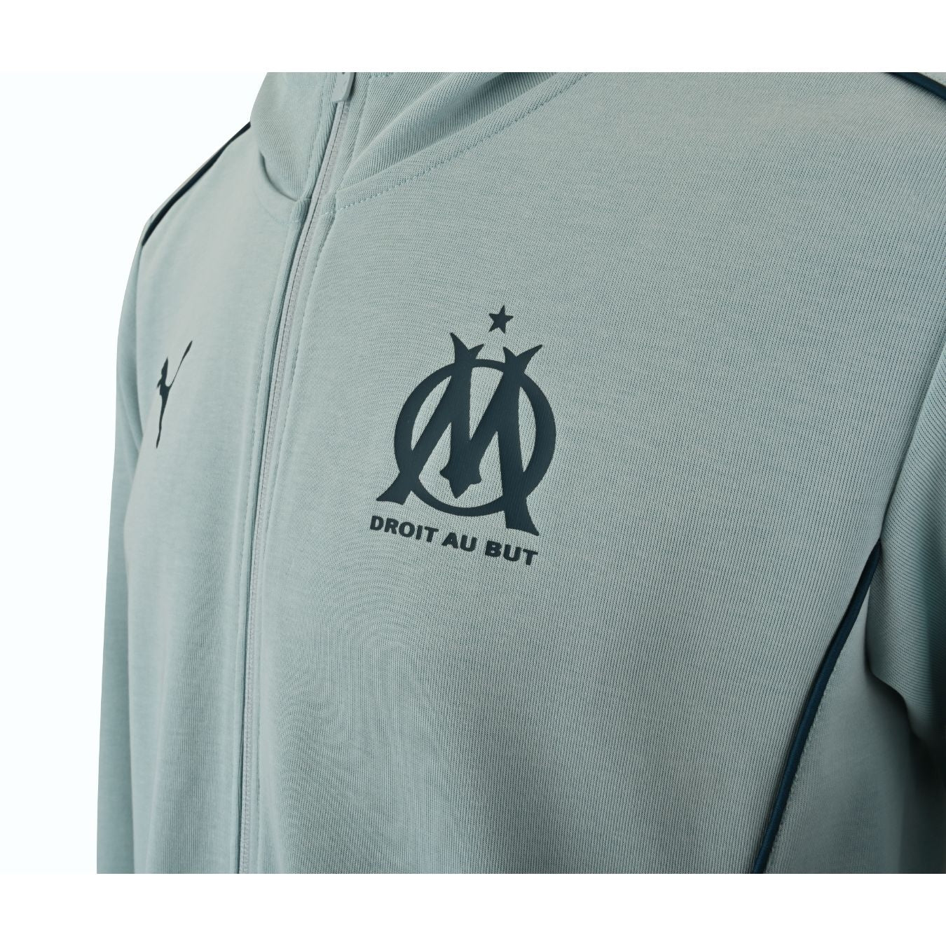 Veste capuche CASUAL bleu turquoise OM