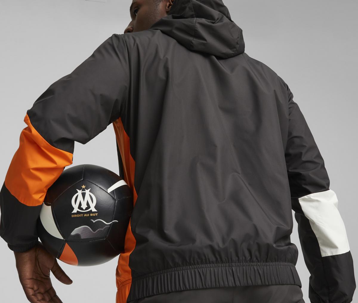 OM Pre-Match Jacket Black/Orange