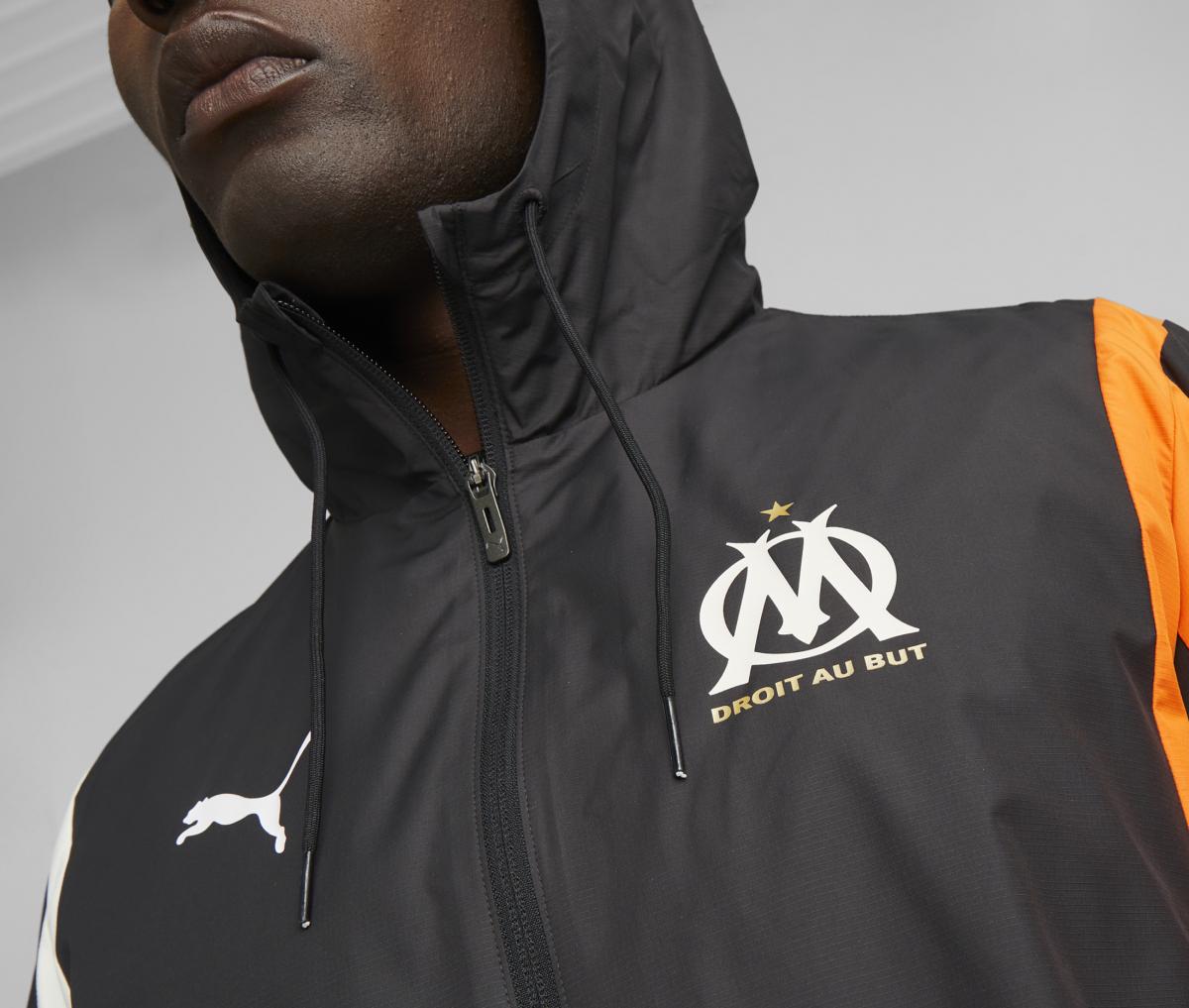 OM Pre-Match Jacket Black/Orange