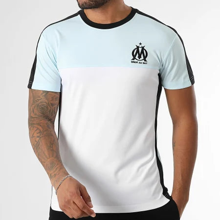 Maillot Lifestyle OM Bleu Clair Blanc Noir