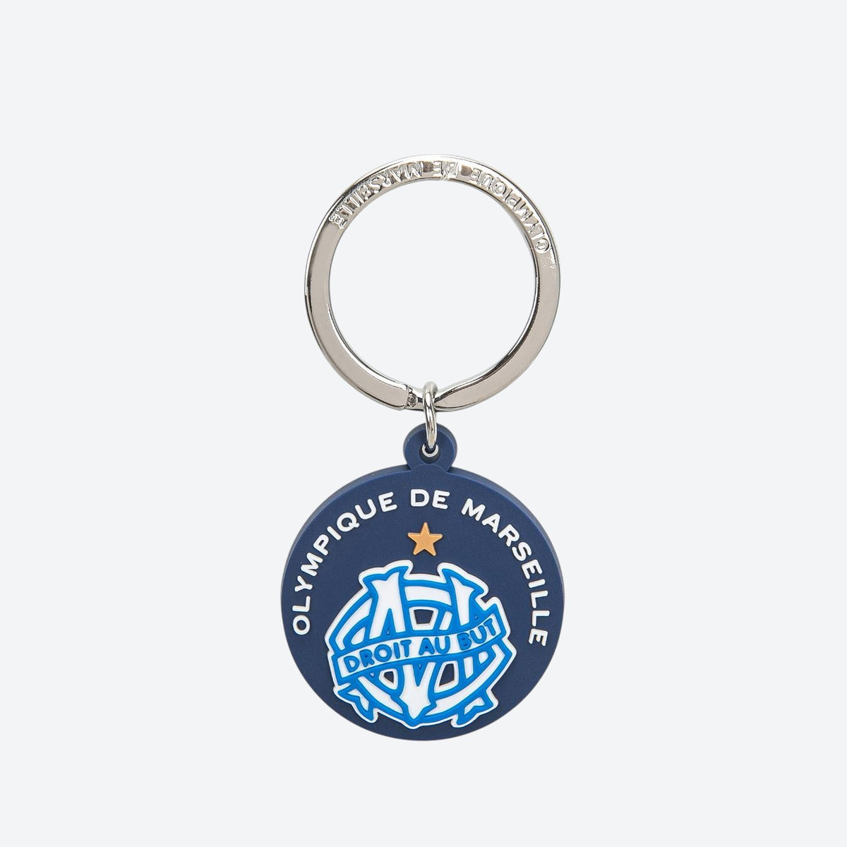 PORTE-CLÉS OM LOGO VINTAGE BLEU