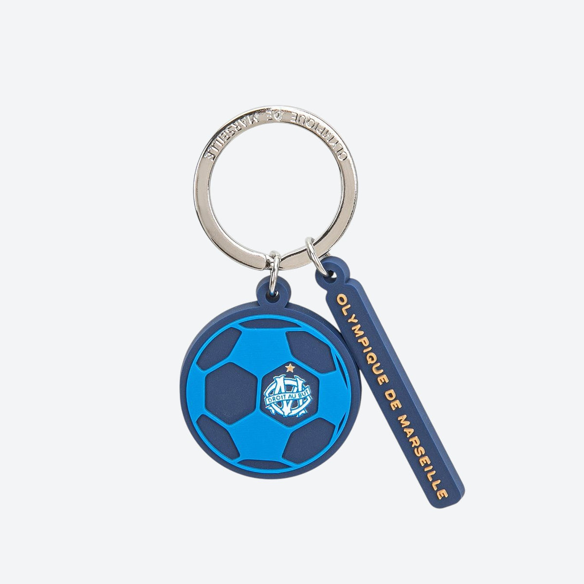 PORTE-CLÉS OM BALLON LOGO VINTAGE BLEU