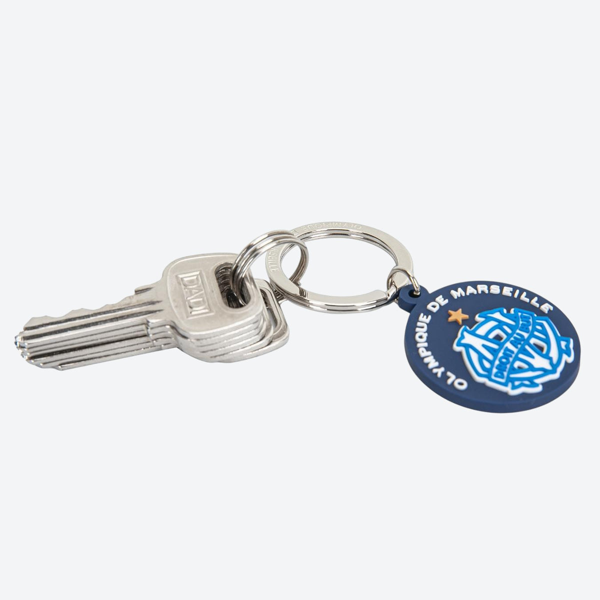 PORTE-CLÉS OM LOGO VINTAGE BLEU
