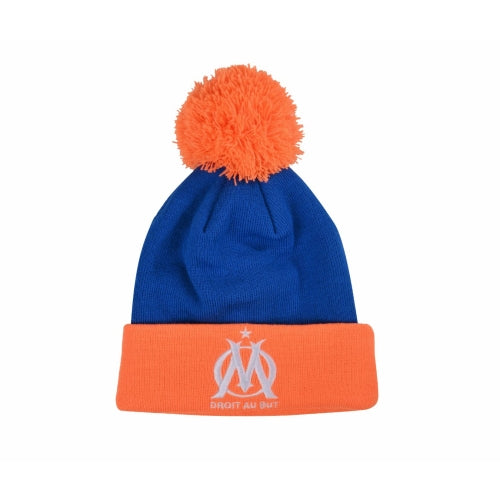 Blue and Orange OM Pompom Hat