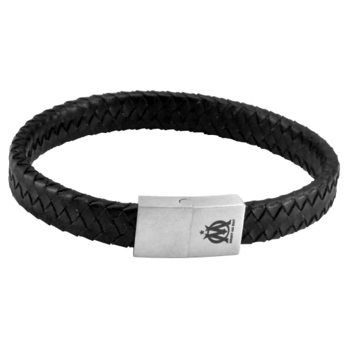 Pulsera OM Piel Negra Modelo Pequeño