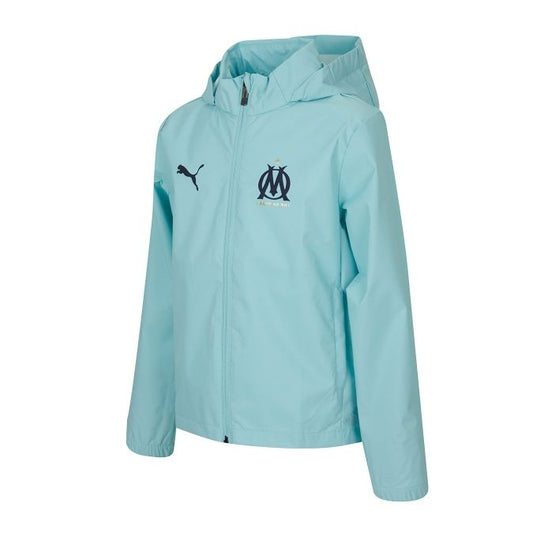 Black Fan Hooded Windbreaker