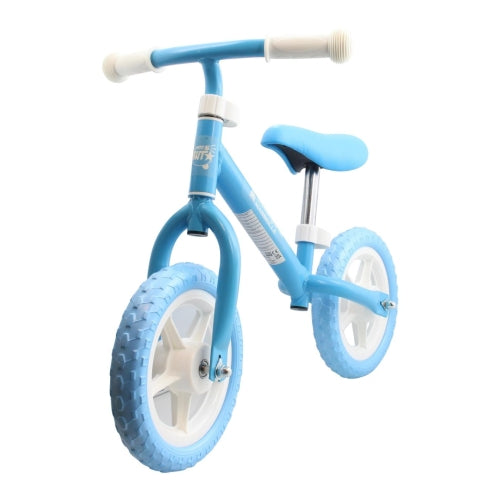 Bicicleta de equilibrio OM azul y blanca