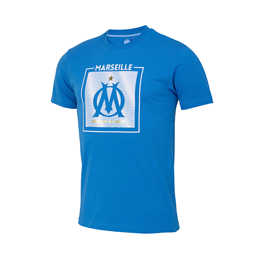 Tee Shirt Big Logo Bleu Clair Doré