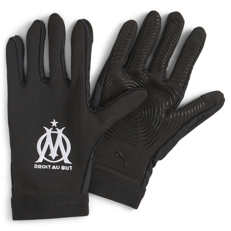 Gants joueurs OM noir blanc 2023/24