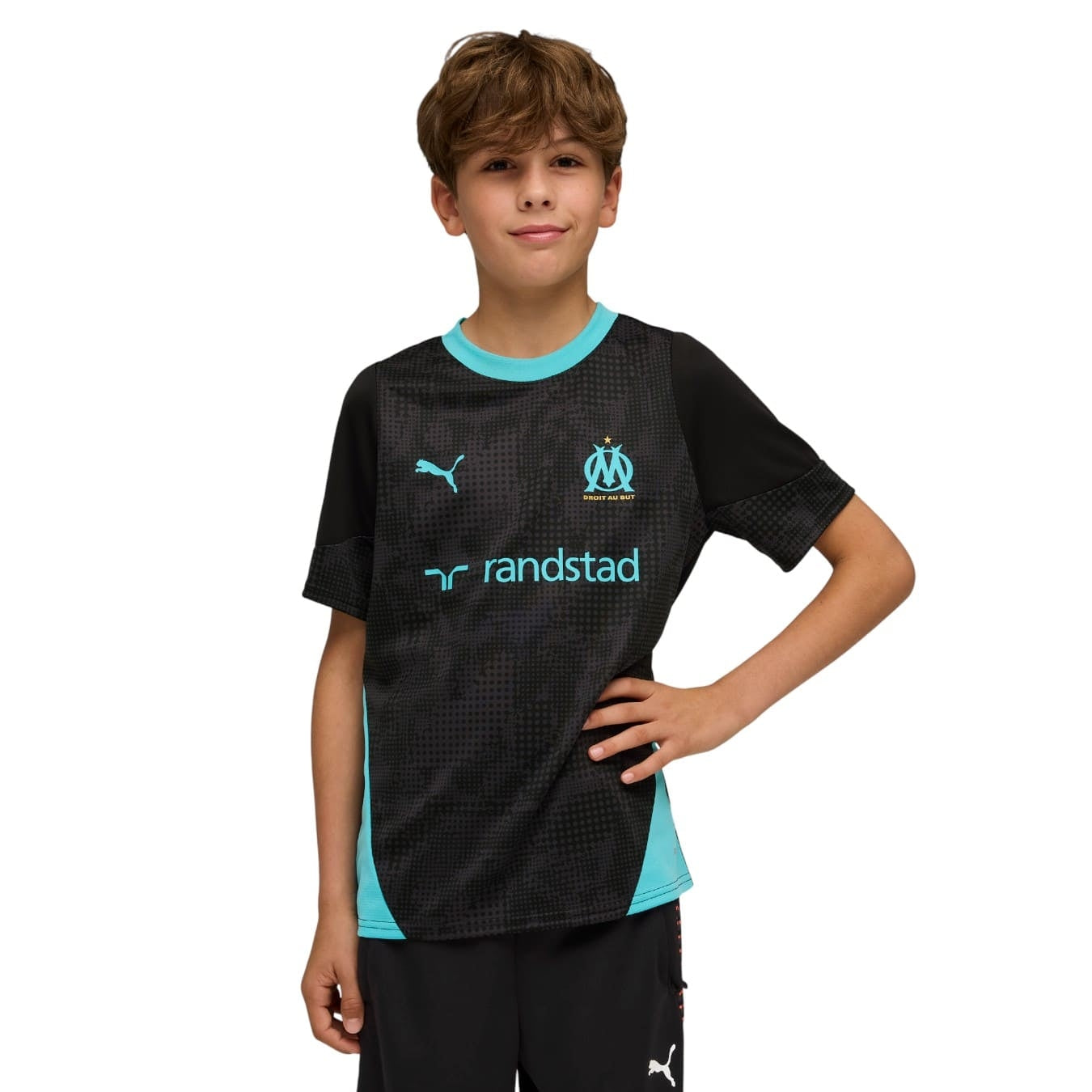 Maillot entrenamiento OM blanco infantil