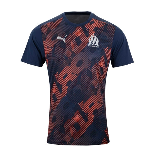 Maillot Pre-Match OM Bleu/Orange – La Boutique de Marseille