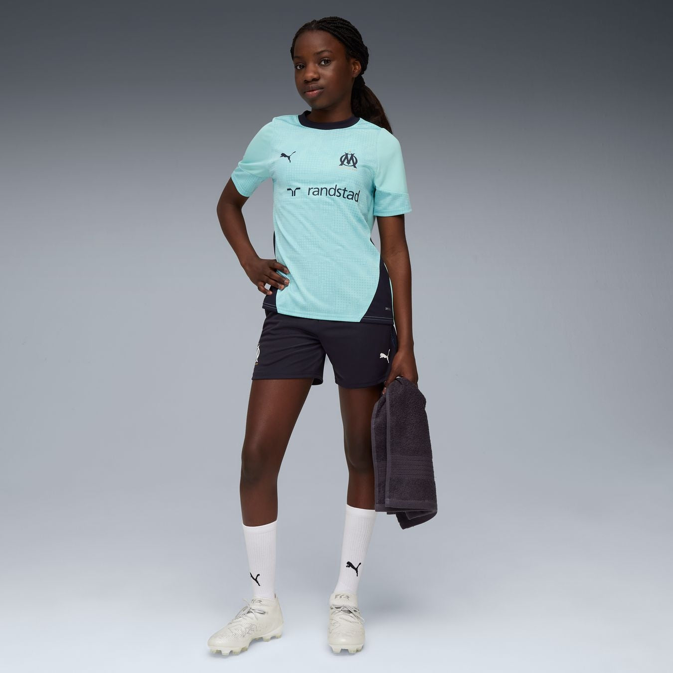 Maillot entrenamiento OM blanco infantil
