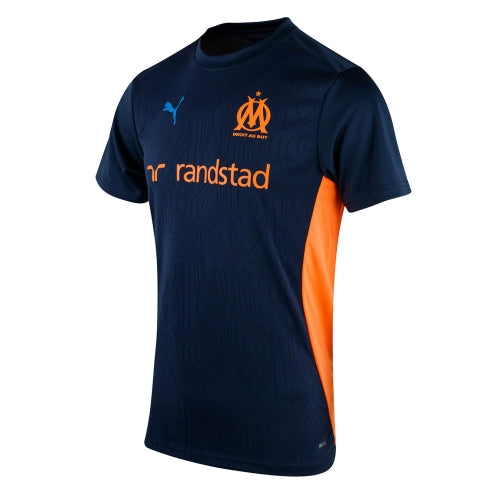 Maillot Training OM Bleu/Orange Enfant