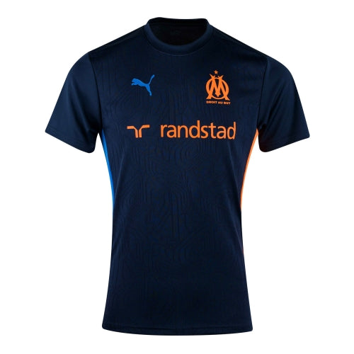 Maillot Training OM Bleu/Orange Enfant