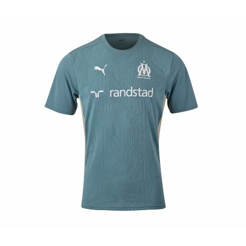 Maillot Training OM Bleu Turquoise Enfant