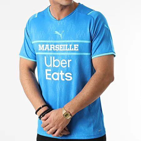 Maillot Om Uber Eats Bleu Clair