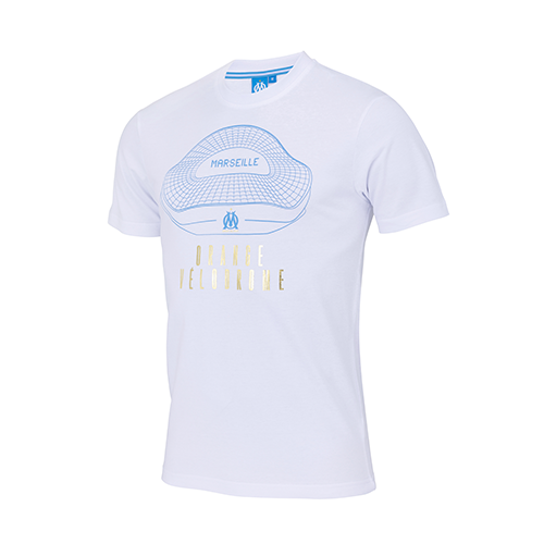 Tee Shirt Velodrome Blanc Doré