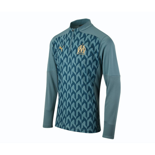 Sweat 1/4 Zip Pre-Match OM Bleu Turquoise