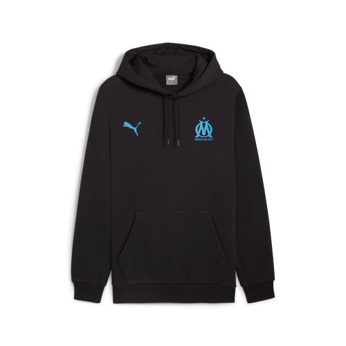 Sweat A Capuche Essential OM Noir Et Bleu